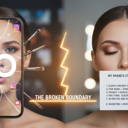 Blog 2 Ethics in Professional Makeup: When Marketing Ends and Exploitation Begins Being a professional makeup artist is not just about knowing how to do makeup: that is the minimum standard. True professionalism begins when there is a clear ethical framework capable of distinguishing what is legitimate from what is merely convenient. In recent years, ethics in makeup has been sacrificed on the altar of social visibility. The line between promotion and exploitation has been broken: roles blurred, clients turned into marketing tools, paid work used as personal window dressing. When visibility becomes more important than respect, it is not industry evolution: it is drift.