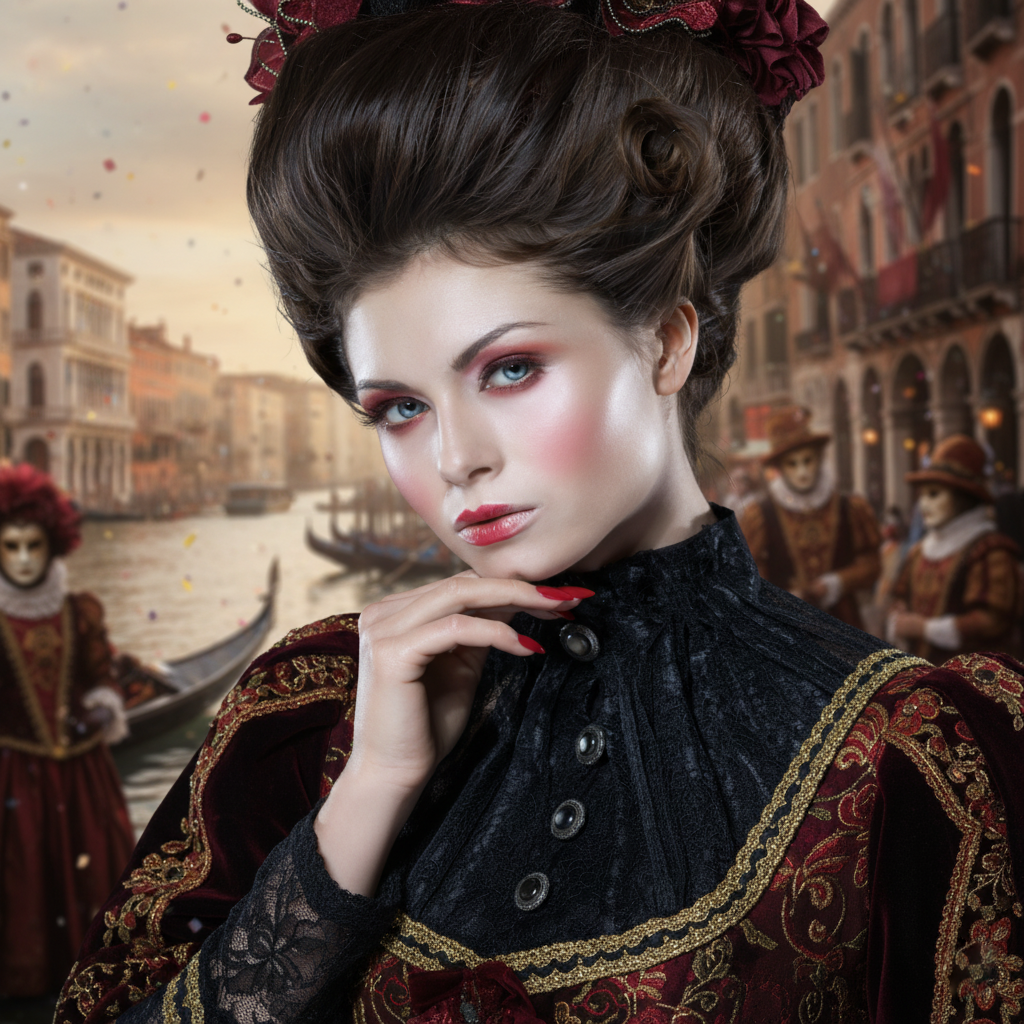 Carnival in Venice - List 2026 1 The Venice Carnival is an iconic event that deserves an extraordinary look. My makeup and hairstyle for Venice Carnival is designed for those seeking sophistication and personalization. As a Venice Carnival make-up artist, I create artistic transformations that enhance the face and dress. Venice Carnival becomes an opportunity to express elegance and creativity.